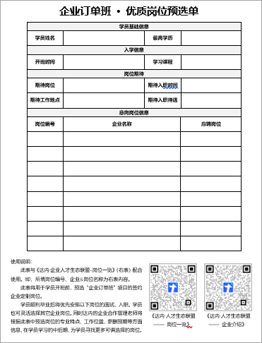 達(dá)內(nèi)企業(yè)定制班